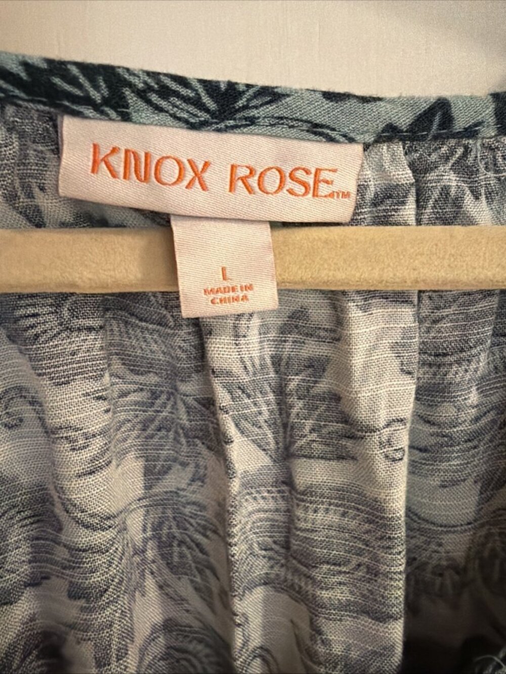 Knox Rose Dress Green Blue Floral Paisley Maxi Sz L Boho Cottagecore Flowy - Picture 3 of 10